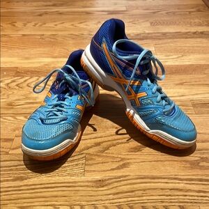 Asics Dynamic Blue and Orange Sneakers